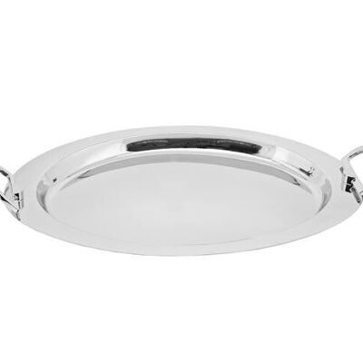 Tray Dada serving tray, oval, with handles, silver-plated, 45 x 26 cm