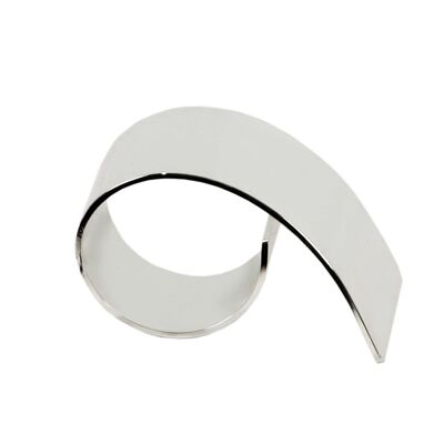 Napkin ring Volute, modern, noble silver-plated, tarnish-proof, length 6 cm