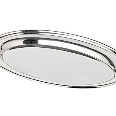 Tray Serving tray Lisa, oval, silver-plated, 24 x 16 cm