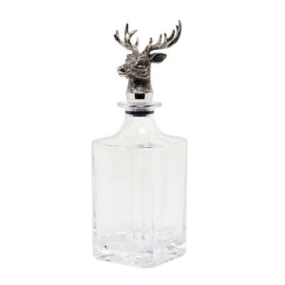 Glass carafe deer H 28cm