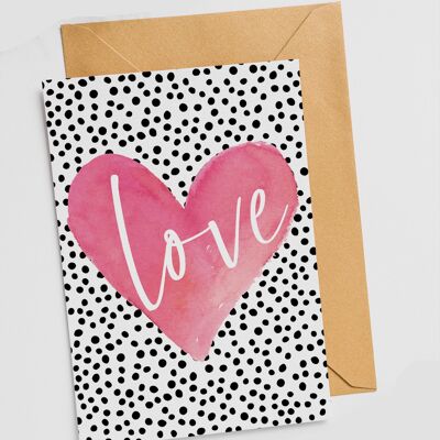 Love Heart | Polka dot