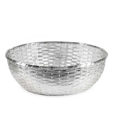 Decorative basket Basso, silver-plated, tarnish-resistant, diameter 30 cm