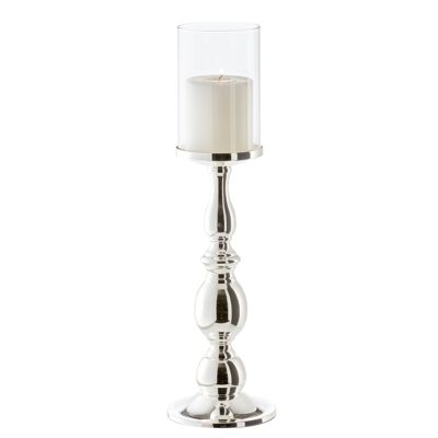 Lantern Mascha, noble silver-plated, tarnish-proof, height 45 cm, for candles up to diameter 10 cm
