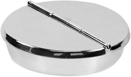 Klapp-Ascher Aschenbecher Ashburn, schwerversilbert, Durchmesser 16 cm, 4 Ablagemulden