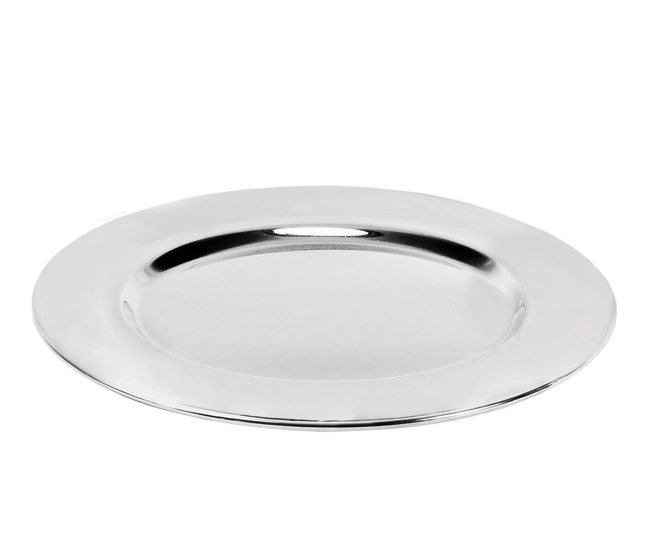 Serving tray tray plate Venice, round, silver-plated, diameter 31 cm