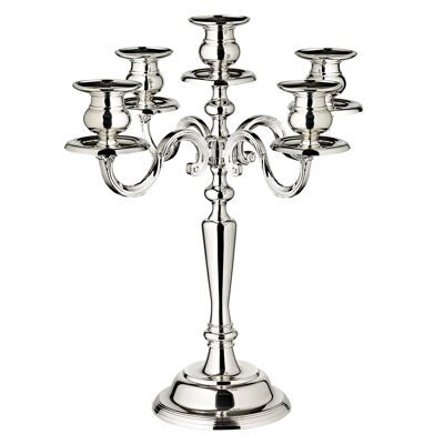 Candlestick Regina, 5-flame, height 37 cm, silver-plated, tarnish-resistant
