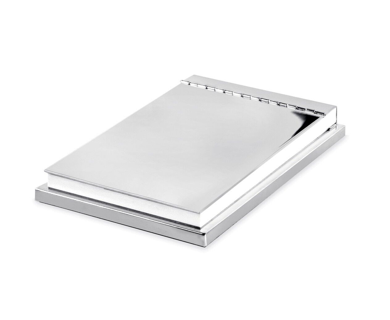 Halter Plano für Notizblock 11 x 15 cm, edel versilbert, anlaufgeschützt
