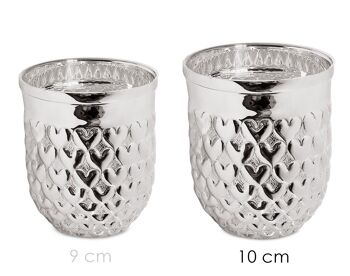 Mug en argent Mug Mug Vase coeur, argent massif, hauteur 10 cm, capacité 0,30 litres 2