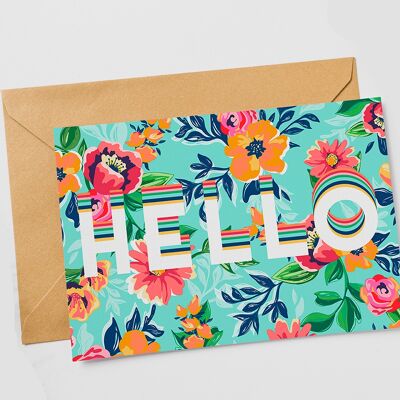 HELLO Greeting Card