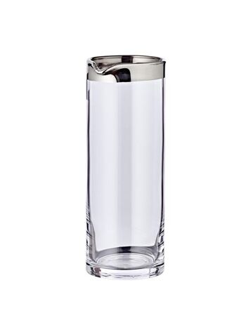 Carafe anis, verre cristal soufflé à la bouche avec bord en platine, hauteur 21 cm, ø 9 cm, capacité 0,75 litre 1