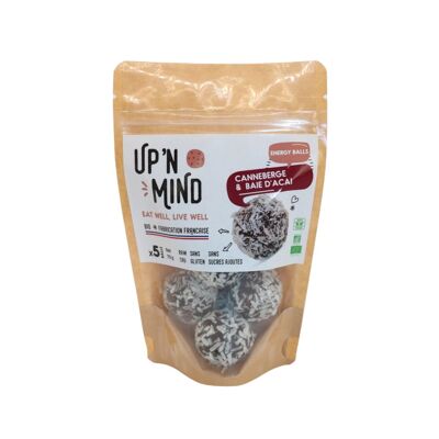 Energy Balls Bio - CANNEBERGE & ACAI - Pack de 5pc