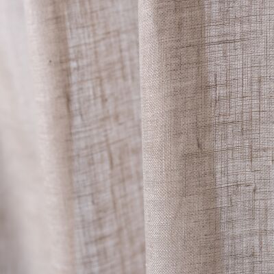 Curtain natural linen gauze 130x260cm