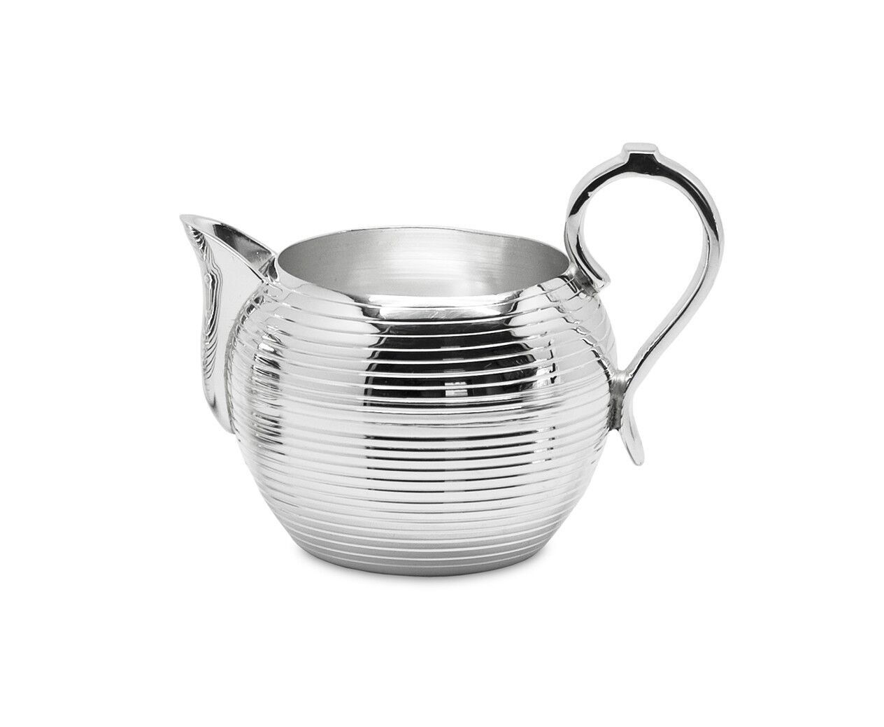 Sahnegießer Ashford, schwerversilbert, Länge 10 cm, Breite 7 cm, Höhe 8 cm, Füllmenge 0,16 L
