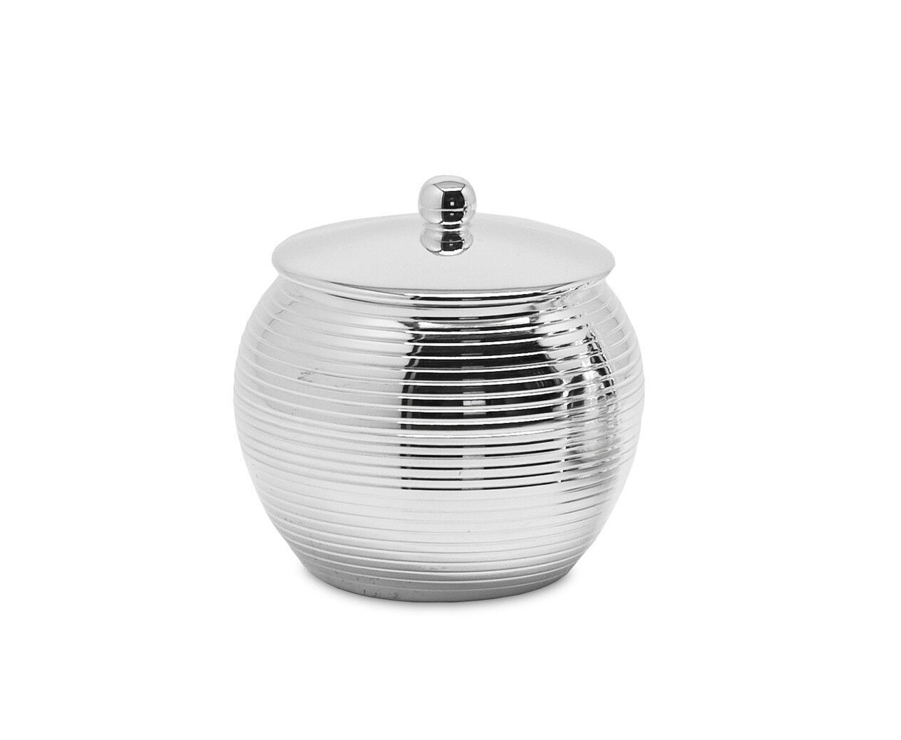 Zuckerdose Ashford, schwerversilbert, Durchmesser 7 cm, Höhe 8 cm, Füllmenge 0,16 L