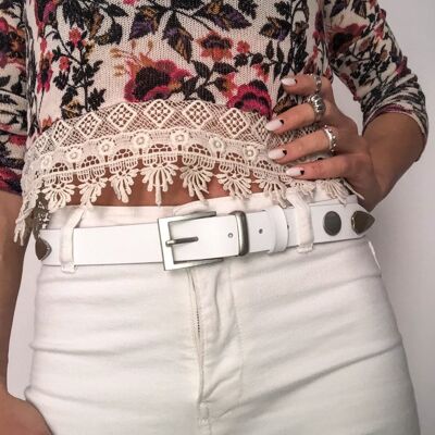 Gold and Silver Buckle Belt