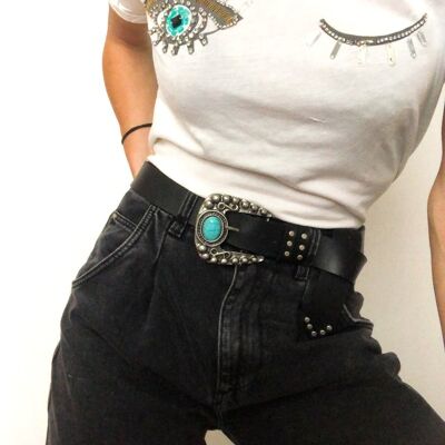 Turquoise Buckle Belt