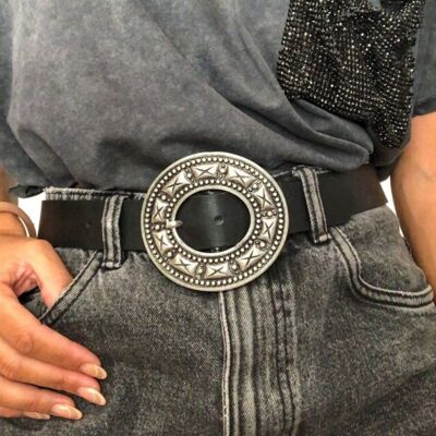 Round Buckle Belt