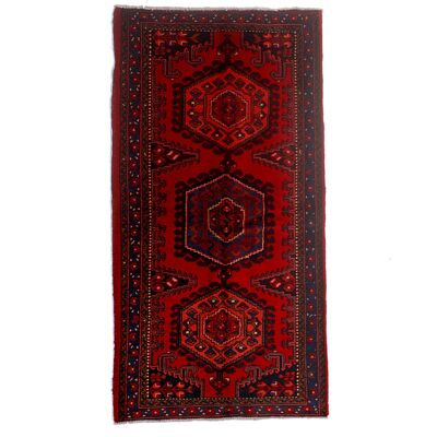 Heriz Handknotted Berry Red Vintage Rug