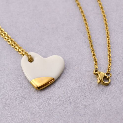 Little Porcelain Heart Pendant