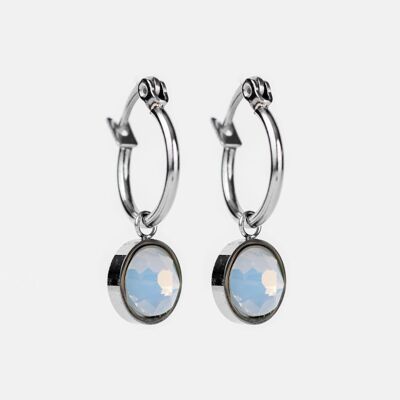 Boucles d'oreilles d'Inge blanc opale