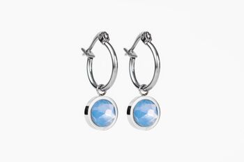 Boucles d'oreilles d'Inge bleu opale