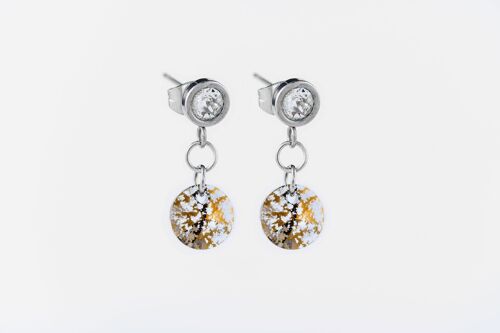 Tanja's Earrings Clear Gold