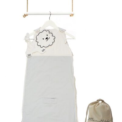 Saco de dormir de bambú para todas las estaciones - liso - Dawn Grey