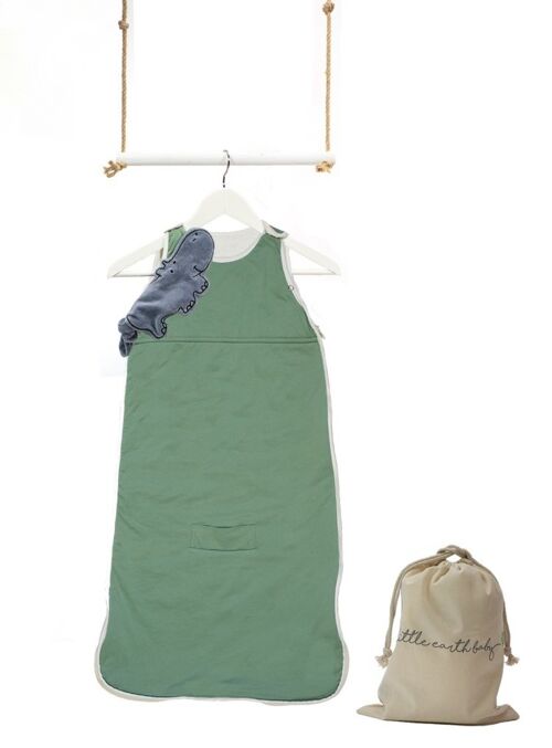 All-season bamboo sleeping bag - plain - Emerald Green