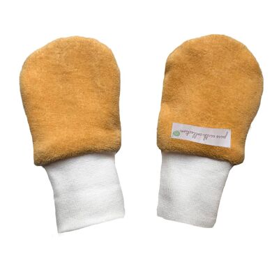 Organic Mittens - Yellow (pack of 2 pairs) - (with thumbs)