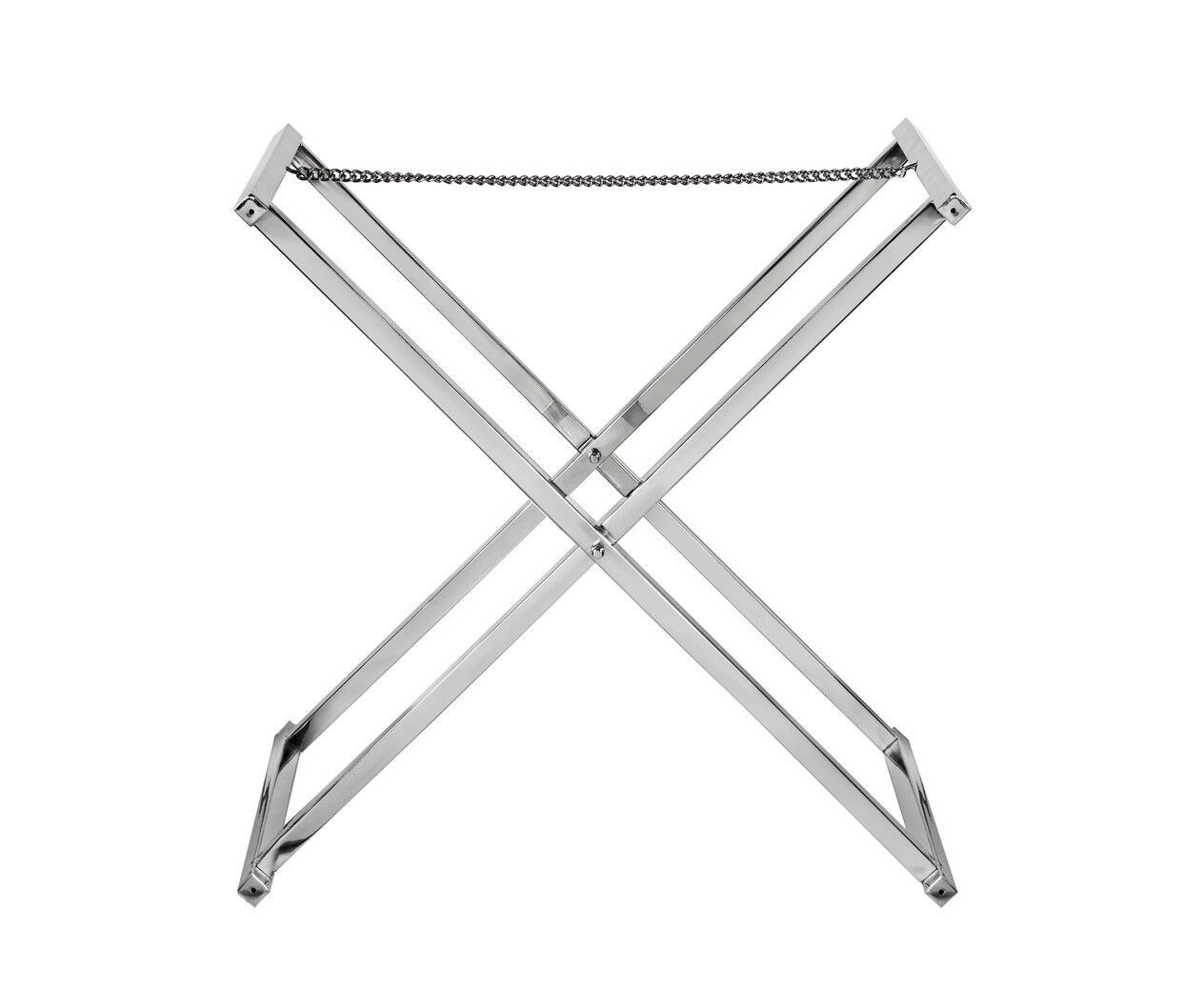Tray stand Carry, stainless steel shiny nickel-plated, height 58 cm