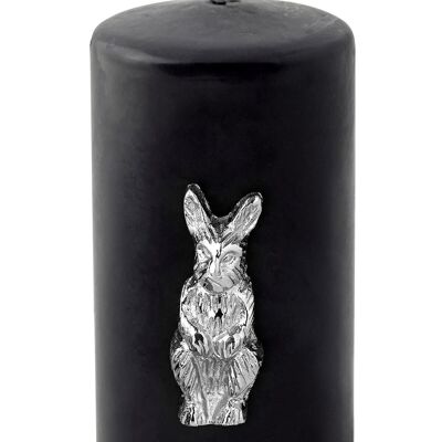 Set of 4 Easter decoration candle pins rabbit, aluminum, height 5 cm