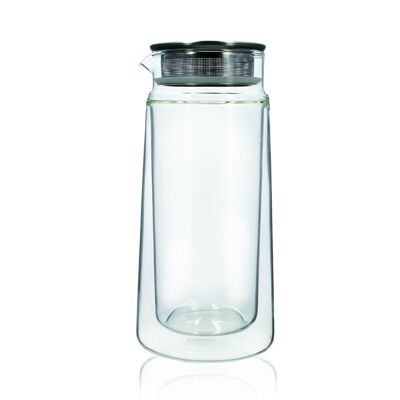 VIKTOR DOUBLE WALL GLASS CARAFE AND INFUSER LID 650ML