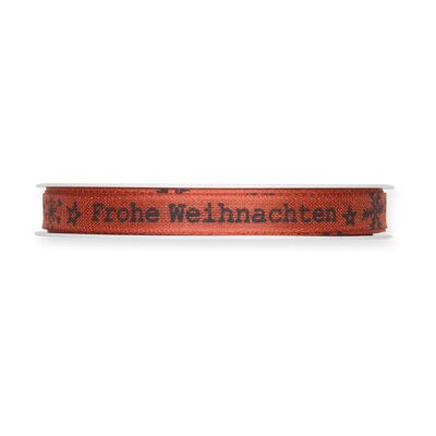 Druckband "Frohe Weihnachten" 18 m/ Rolle