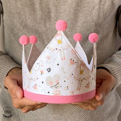 Couronne d'anniversaire - Souris dansante