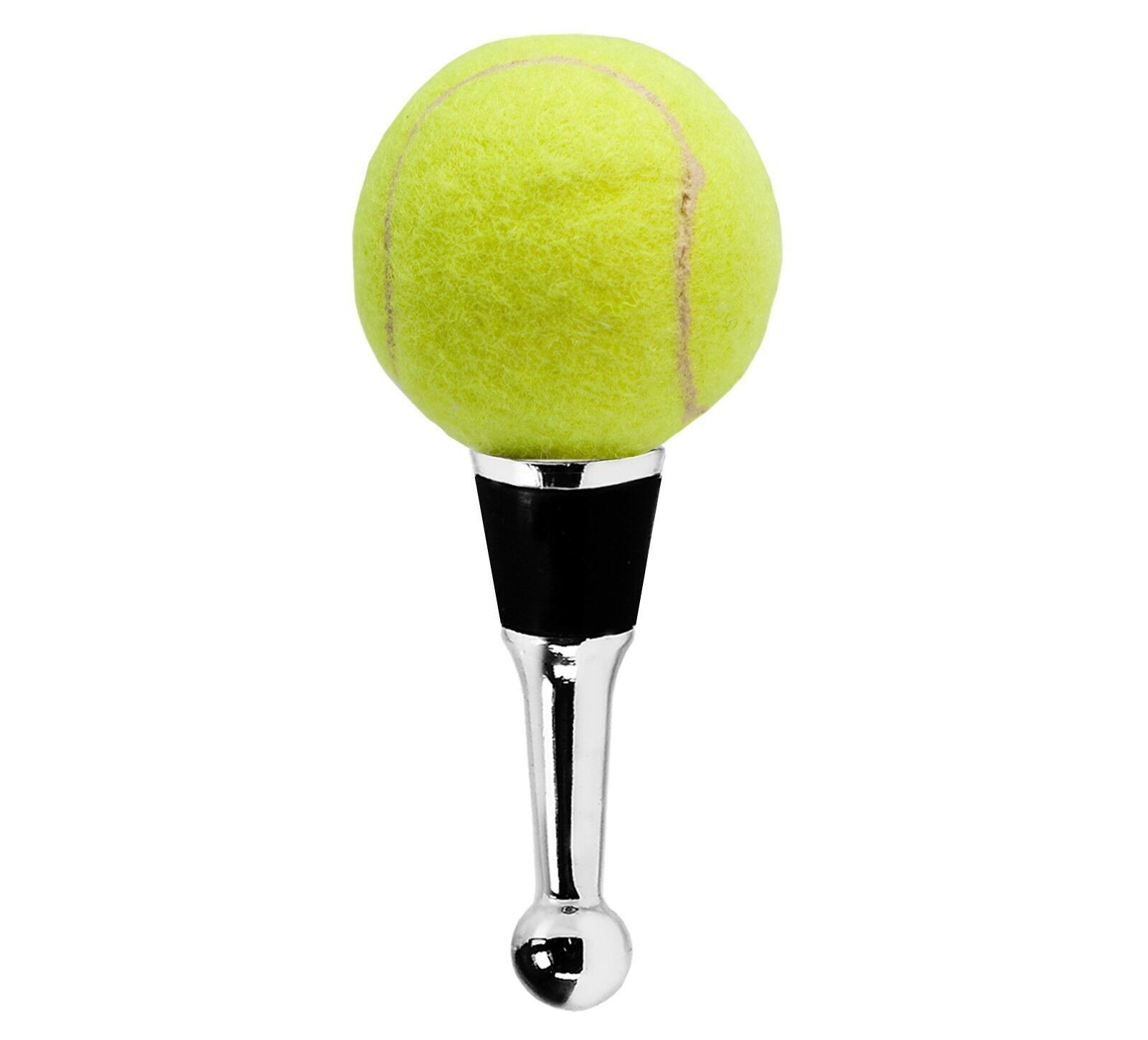 SALE Flaschenverschluss Tennis für Champagner, Wein und Sekt, Höhe 11 cm, Muranoglas-Art, Handarbeit