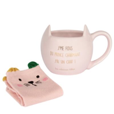 Gift idea: Socks box and Cat Mug
