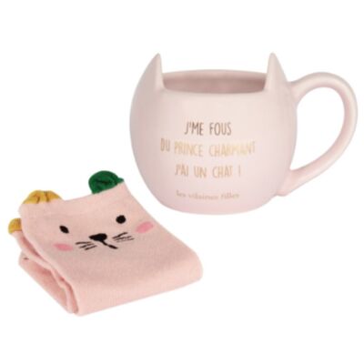 Gift idea: Socks box and Cat Mug