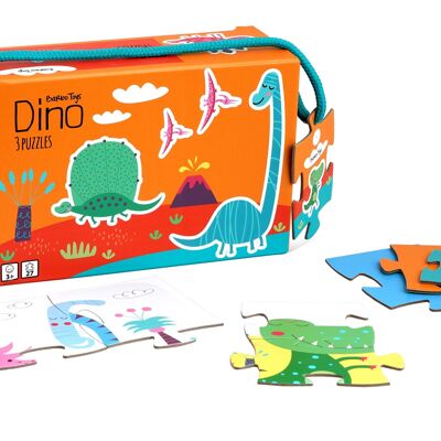 Little Bright Ones - 3 Puzzles - Dinosaurier