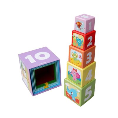 Little Bright Ones - Stacking Cubes - Safari