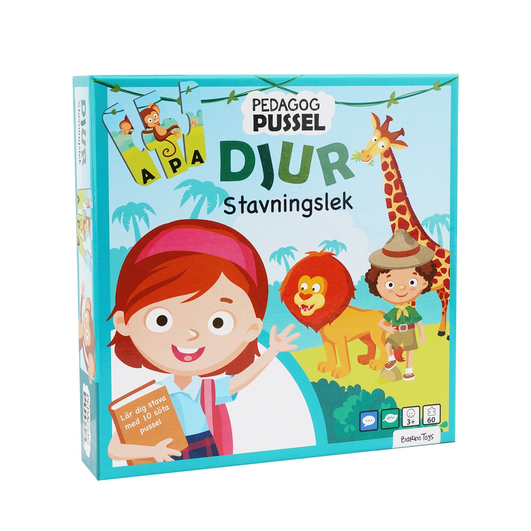 Pussel Pedagog - Stavningsleg Djur