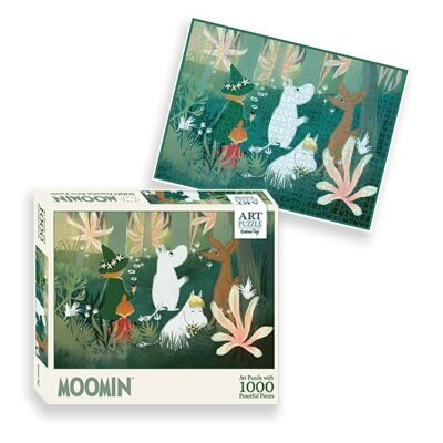 Rompecabezas artístico Moomin - 1000 piezas - Verde