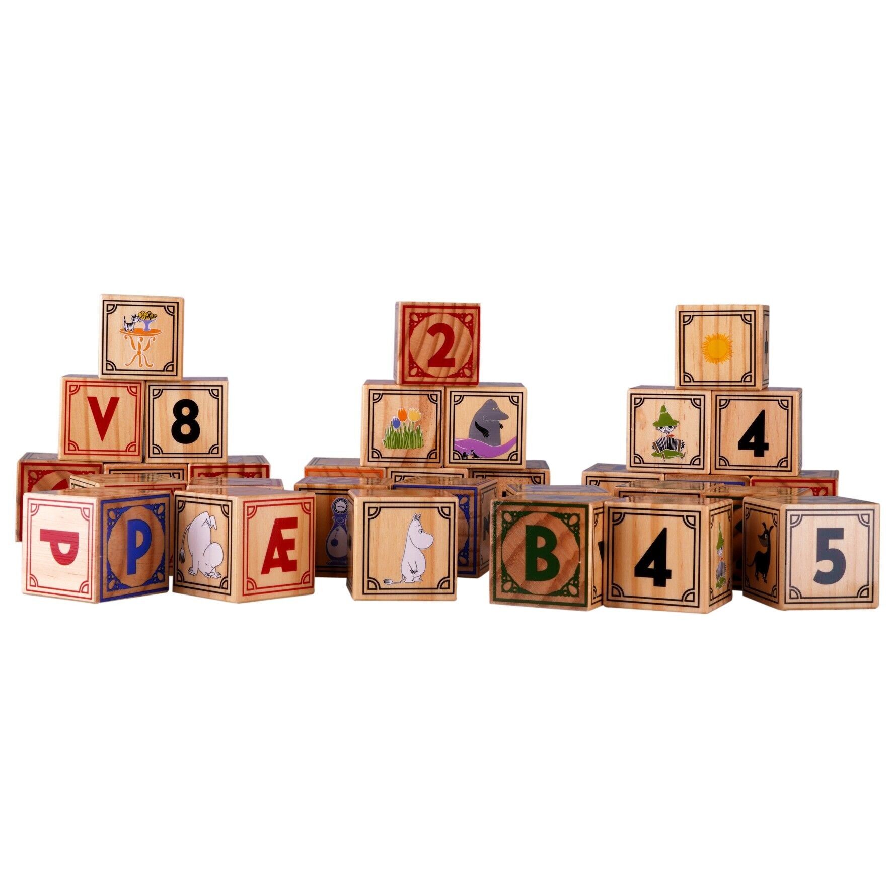 Moomin Wooden Alphabet Blocks