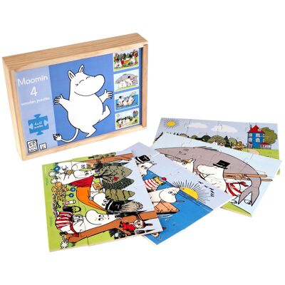 Moomin - 4 wooden puzzles - Tammy