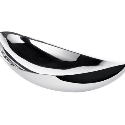 Bowl decorative bowl Halifax, stainless steel mirror polished, length 40 cm