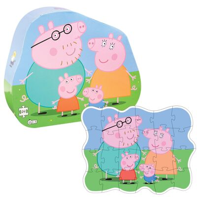 Rompecabezas decorativo de Peppa Pig - Familia