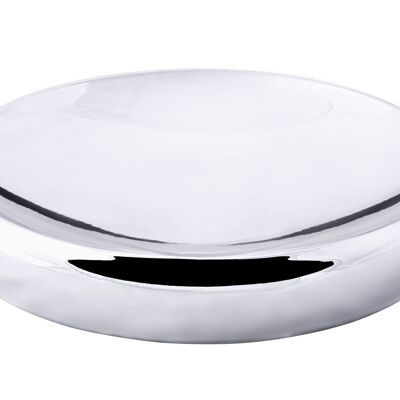 Bowl Decorative bowl Alamo, round, high-gloss polished stainless steel, diameter 39 cm