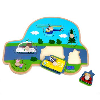 Peppa Pig - Puzzles en bois - Transport 1