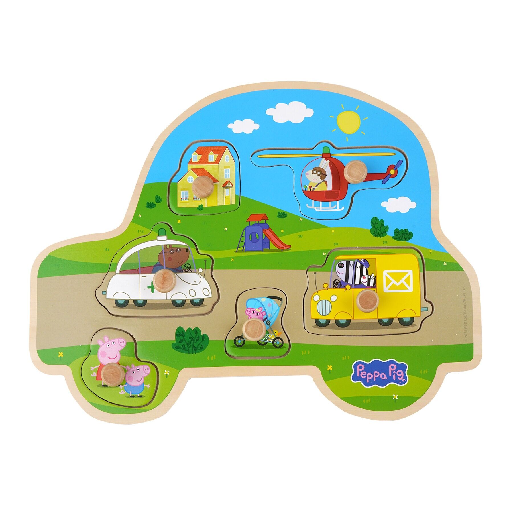Peppa Pig - Holzpuzzles - Transport