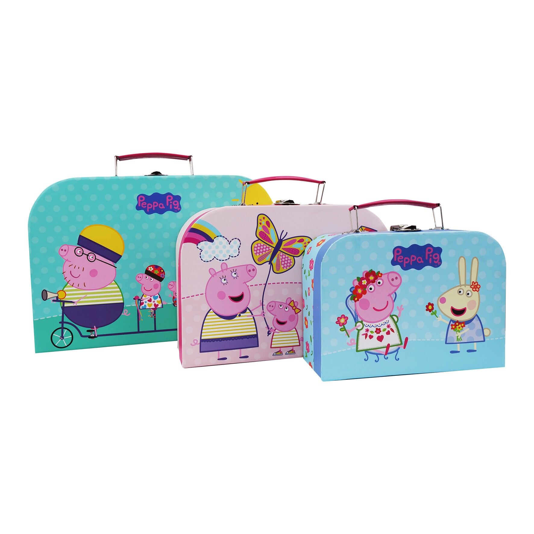 Peppa Pig 3 set di valigie