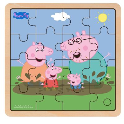 Peppa Pig - Puzzle in legno - Fango